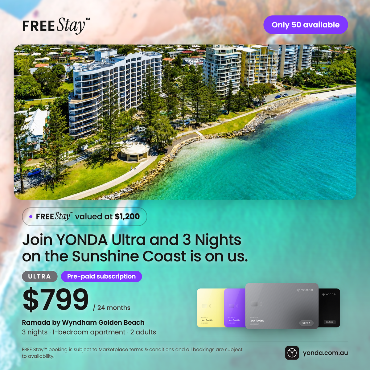 YONDA Ultra + FREE Stay™ | Ramada by Wyndham Golden Beach, Sunshine Coast
